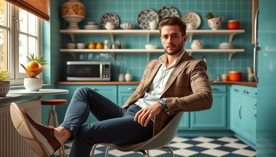 Retro kitchen remodeling scene with stylish decor.