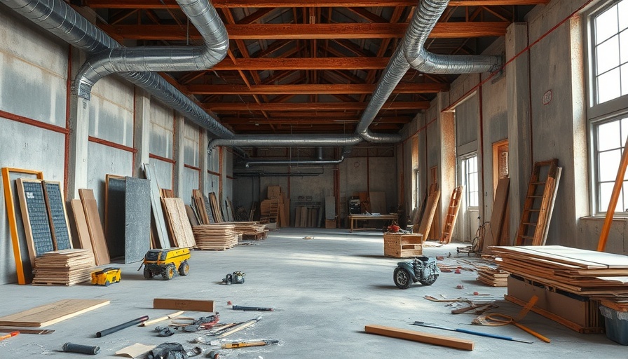 Unfinished interior showing tariff-related renovation costs