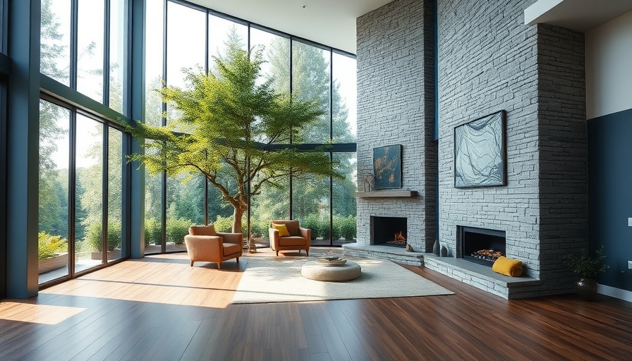 Modern living room with rustic design splurge gone wrong.