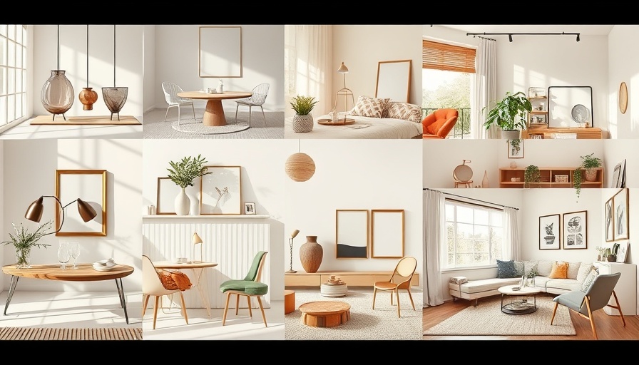 IKEA STOCKHOLM Collection modern interior collage with furniture.