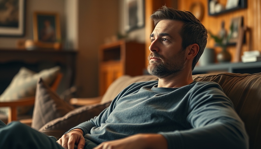Casual man in living room setting