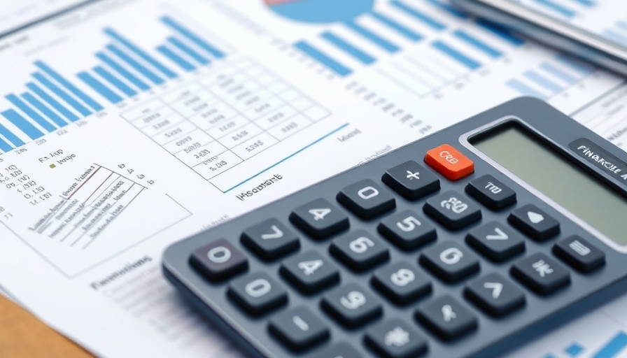 Financial analysis with documents and calculator, related to home improvement cash flow.