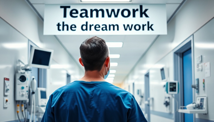 Foreign job seeker interest in US jobs: Hospital worker in corridor.