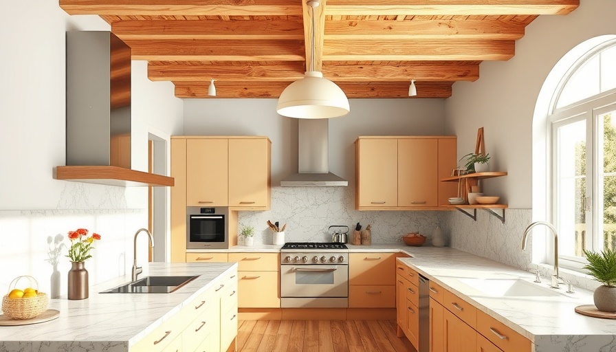 Modern kitchen design with marble features - Mid-Year Kitchen Trend Report