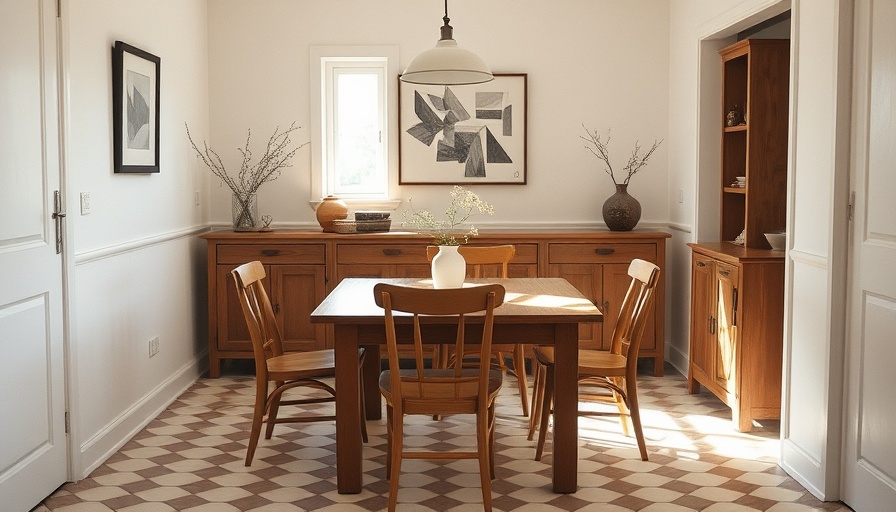 Vintage dining room evokes armchair travel experiences.
