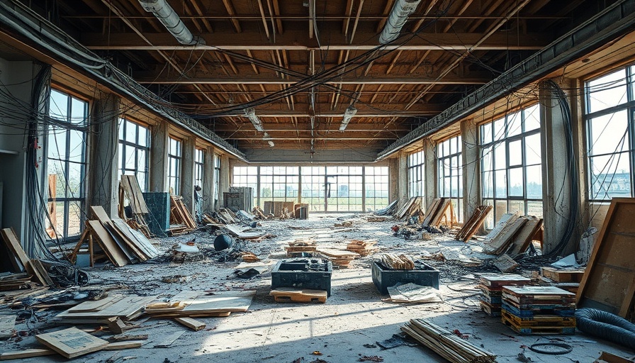 Common home electrical issues in a construction area with tangled wires.