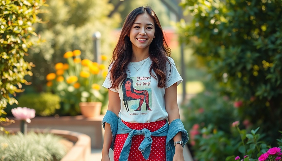 Stylish woman in garden, Nordstrom Anniversary Sale Picks, casual outfit