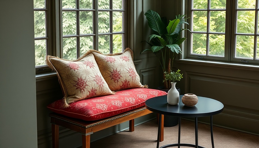 Cozy interior with pillows and vase in home design setting.