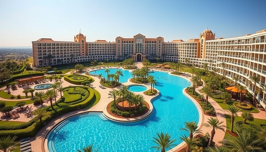 Resort and landscaping under clear sky, home remodeling service near me.