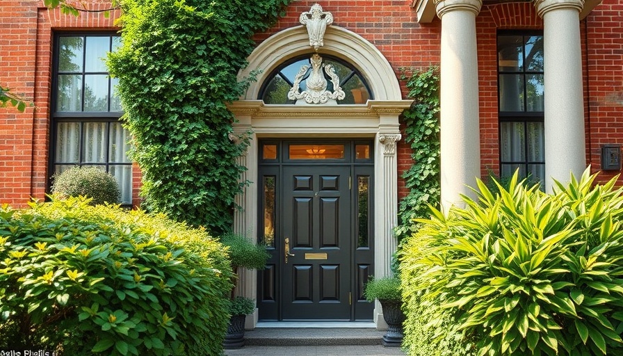 Elegant front entrance showcasing curb appeal renovation.