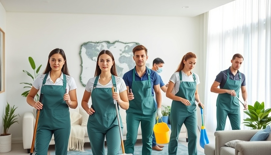 Professional Move-Out Cleaning Services team cleaning a bright living room.