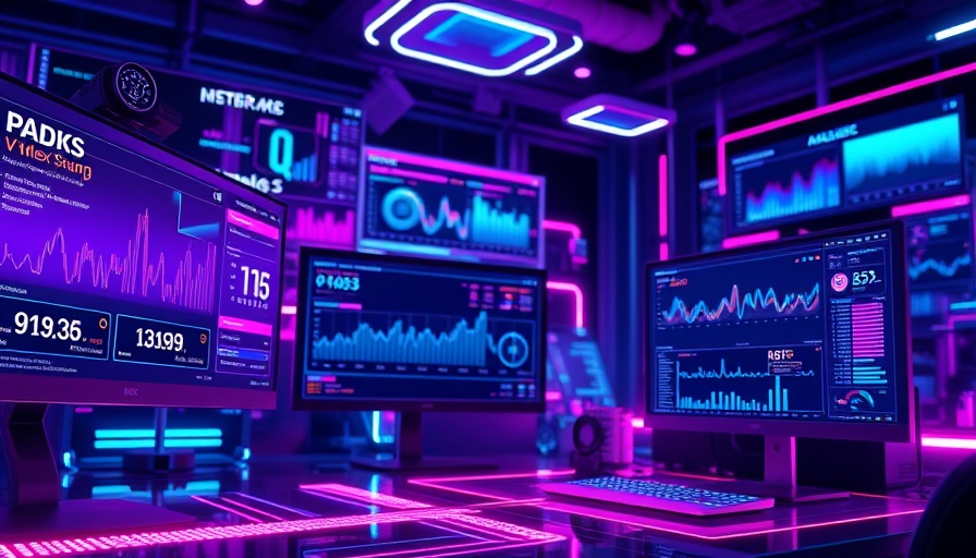 Futuristic digital workspace showcasing why updates are important.
