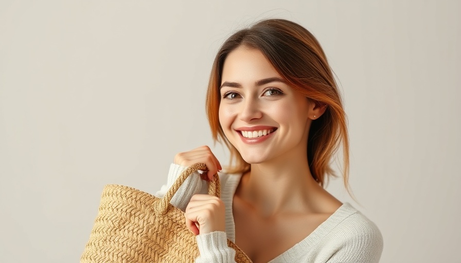 Fashionable woman showcasing brands like Madewell in casual style.