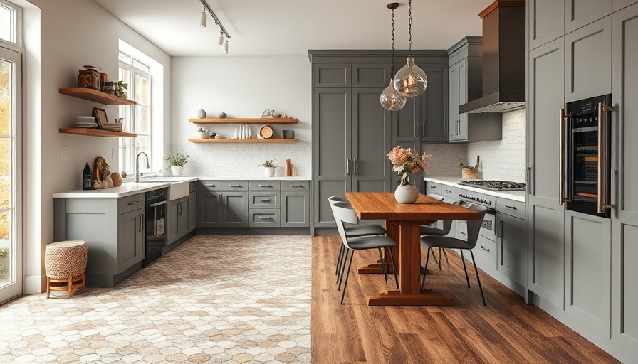 Modern Kitchen with Tile to Wood Floor Transition Ideas