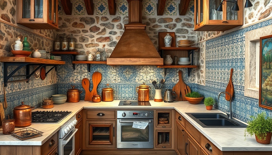 Home Remodeling Inspiration from Villa Colucci kitchen view.