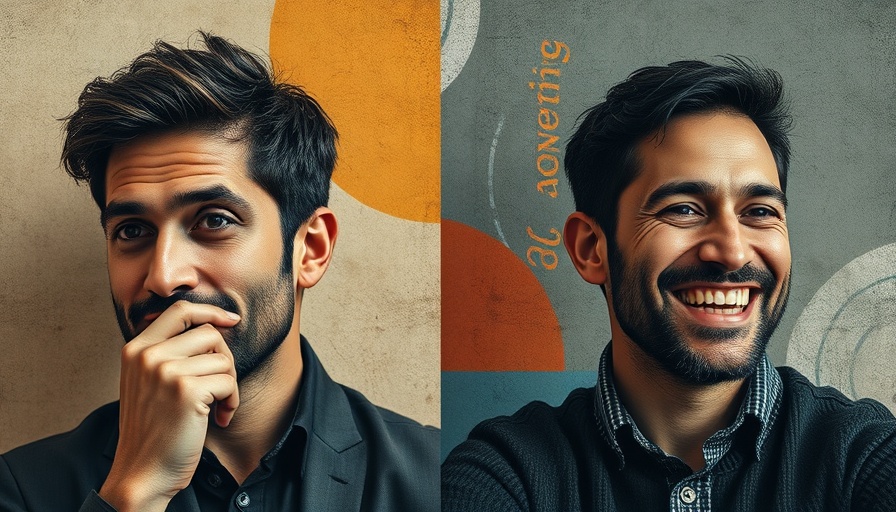 Artistic collage of men with colorful backgrounds, modern design.