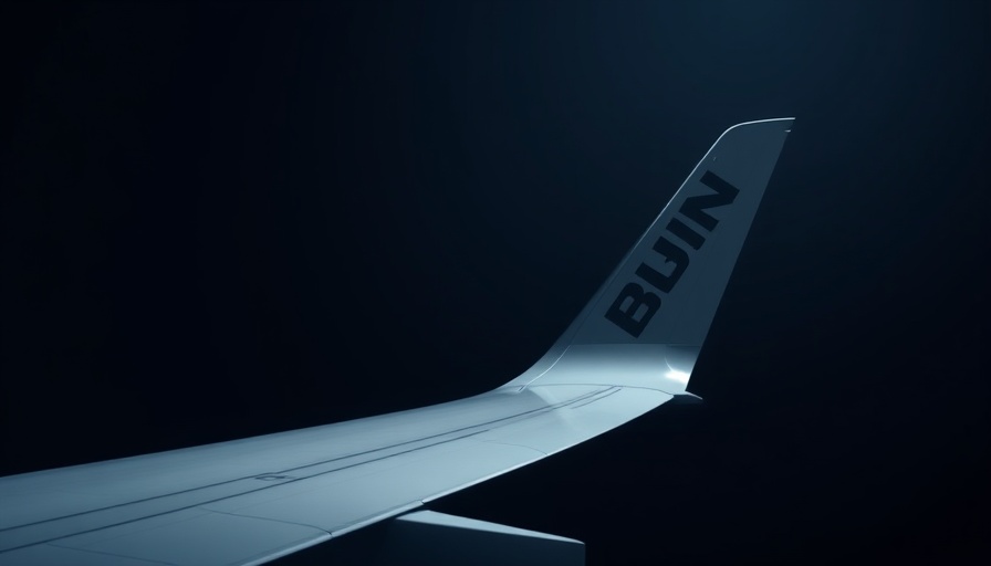 Starboard Wings sleek design in dramatic light.