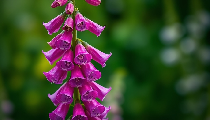 Purple foxglove flowers in nature showing bell-shaped blooms. How to Use a Dichotomous Key.