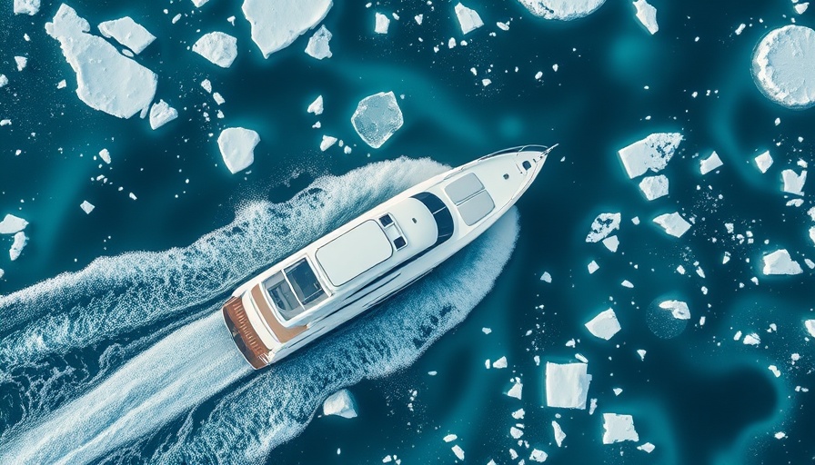 George Laycock Nordhavn 68 Adventures yacht in icy waters.
