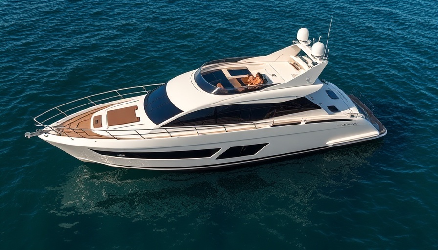 Riva Rivarama 44 yacht docked in clear blue water for sale.
