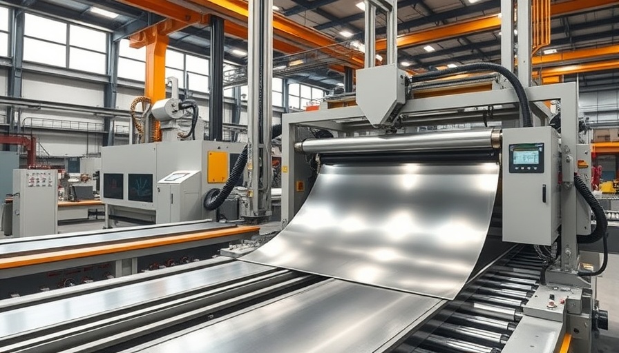 Automated sheet metal fabrication machine in operation.