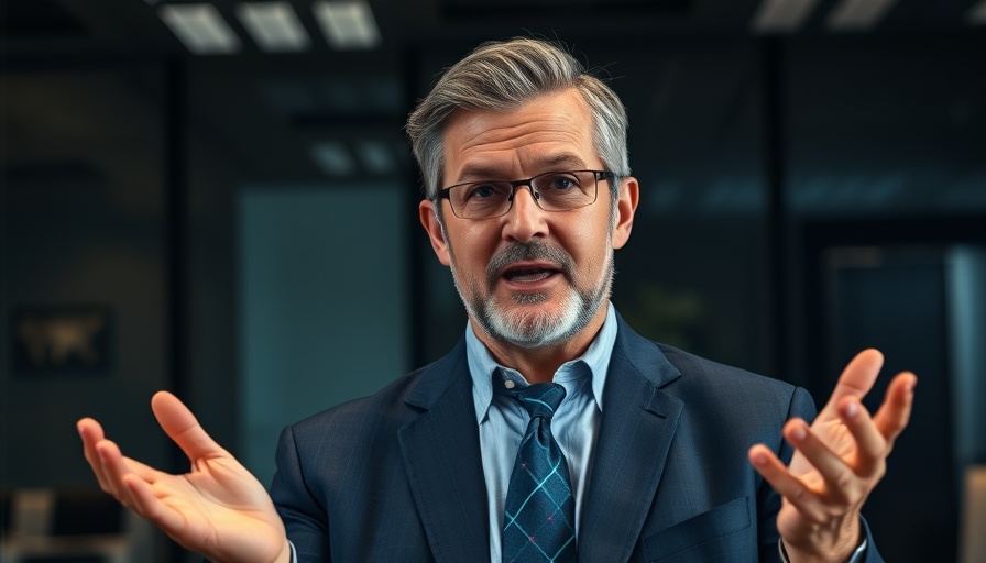 Middle-aged professional discussing the pyrolysis process for plastic waste in an office.