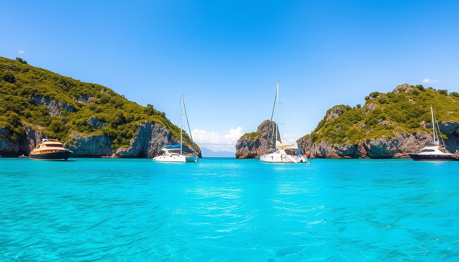 Vibrant bay with sailboats, ideal for best beaches to visit in America in March.