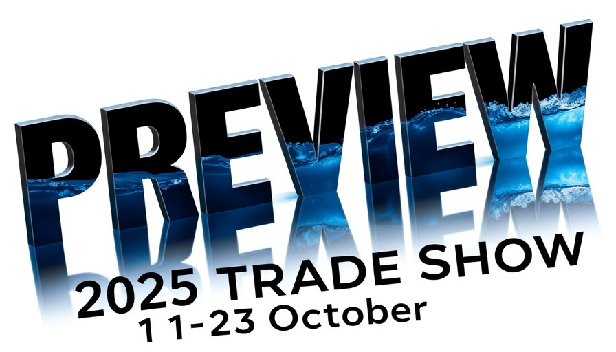 2025 UK SUP & Foil Preview Trade Show logo poster.