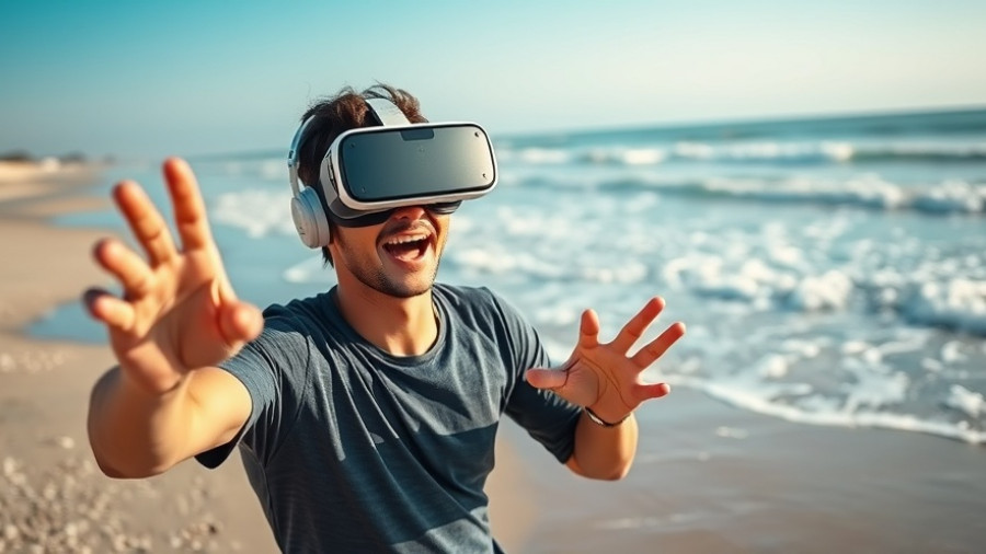 High-tech surf experience on the beach.