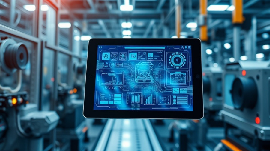 Display of automated manufacturing technologies highlighting risks.