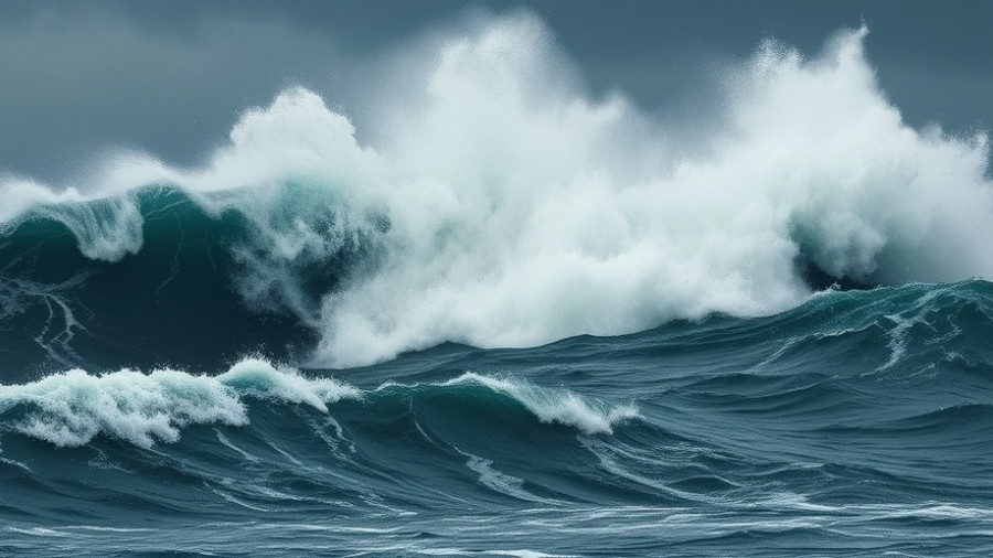 Dramatic 115-foot ocean waves captured from space