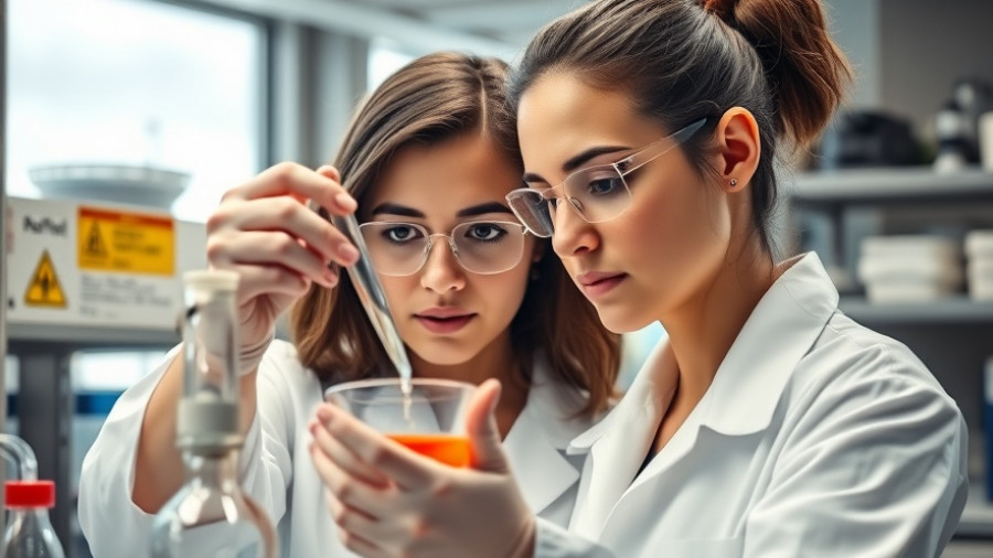 Scientist in a Texas lab working on lithium extraction.