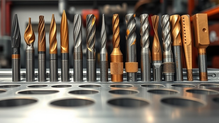 Close-up of cutting tools and metal grooves showcasing tool life extension.