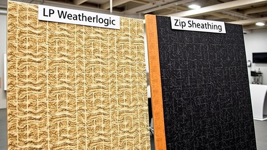 LP WeatherLogic and Zip Sheathing Comparison featuring materials.