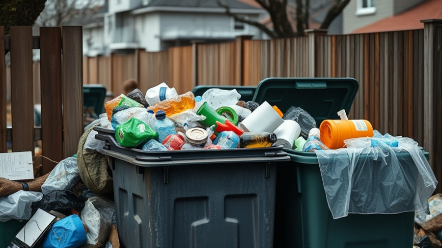 Plastic waste turning into valuable commodity in urban setting.