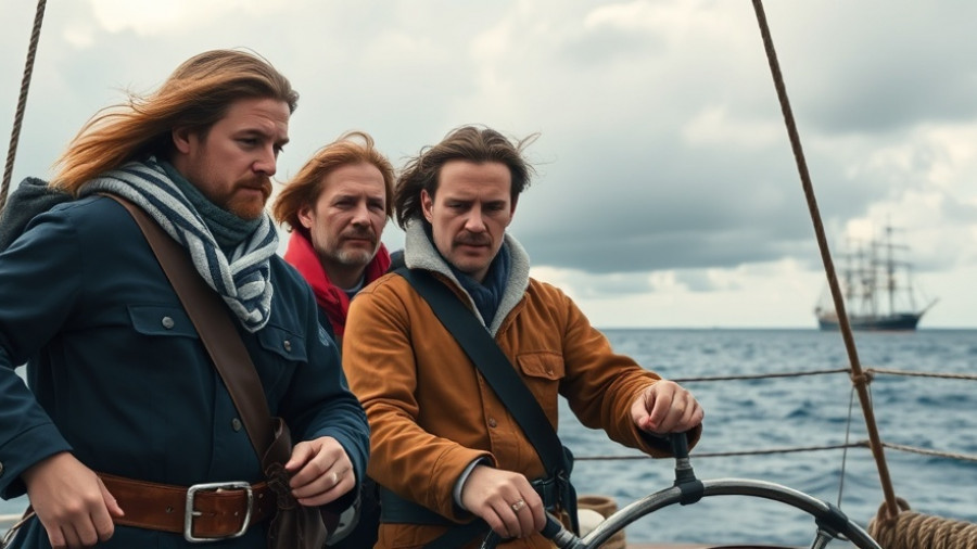 RYA Yachtmaster exam preparation on a sailboat in open sea.