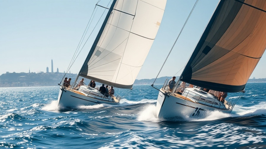 Competitive sailing boats with crew managing expectations.