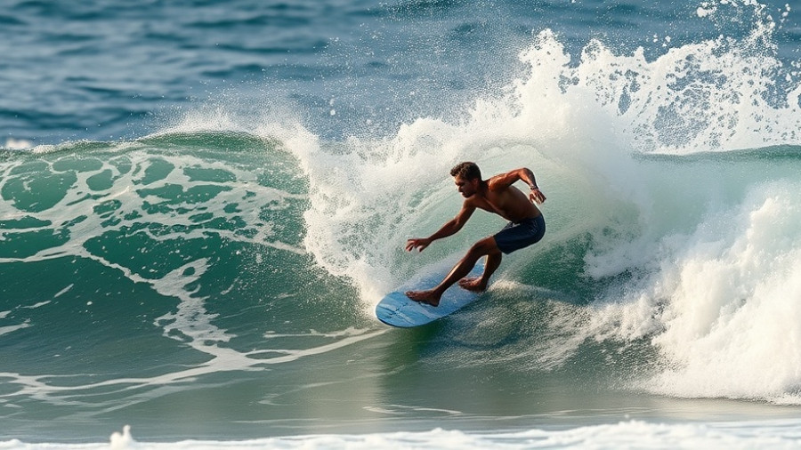 Ryan Burch unreal planing, dynamic surfing action on a wave.