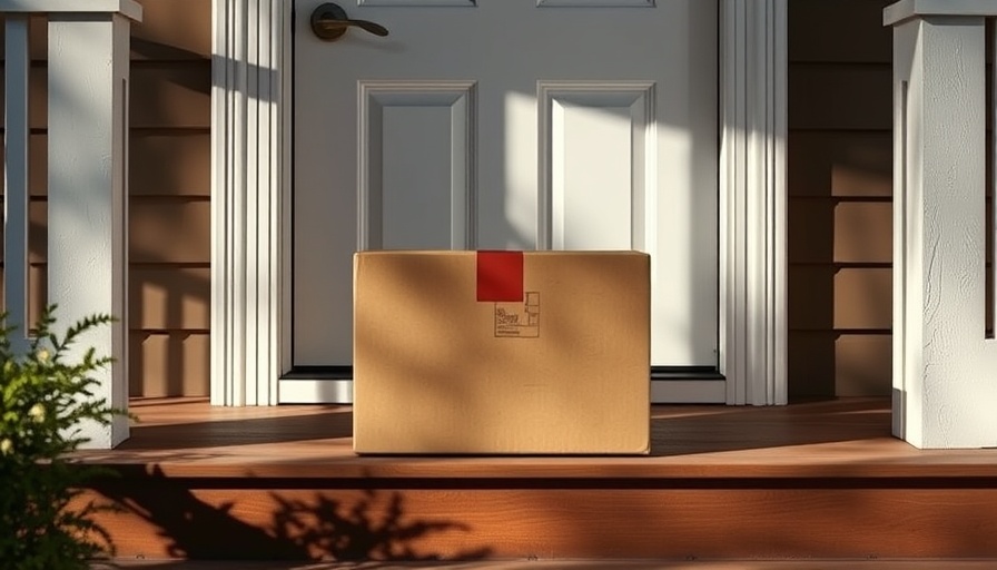 Package on doorstep in morning light, resembling AI data centers arrival.