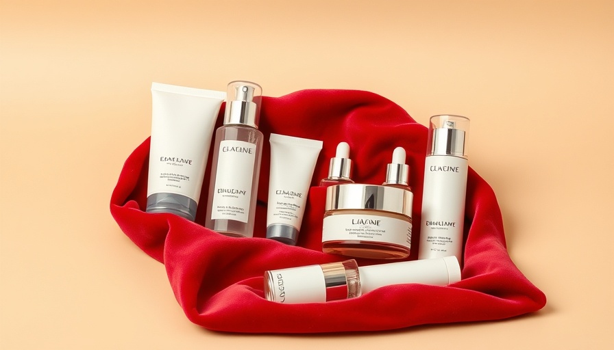 Elegant skincare product on red velvet for Compression Therapy, lifelike photograph.