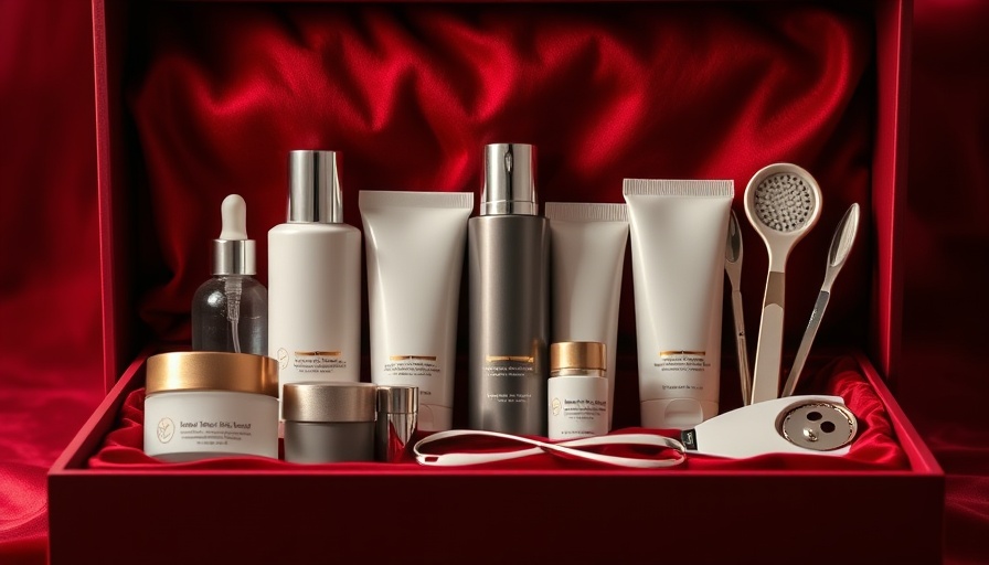 Skincare set for sleep improvement, elegant velvet box.
