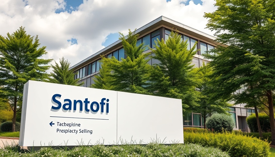 Entrance to Sanofi building with HIPAA audits focus.