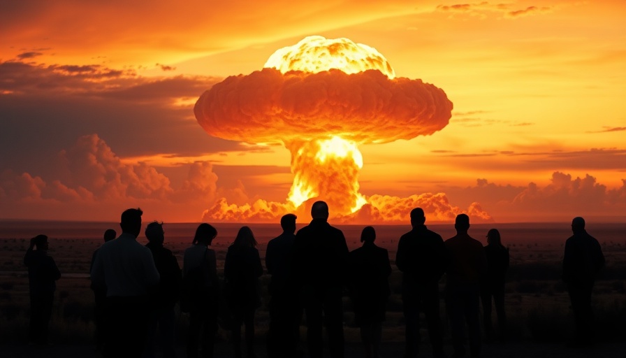 Nuclear explosion illustration depicting apocalypse scenario