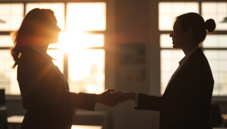 Blurred handshake in office sunlight symbolizing Medicare reforms.