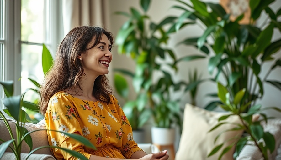 Woman discussing vegan night cream in cozy room