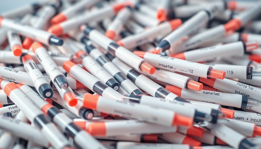 Numerous insulin pens highlighting underinsurance issues.
