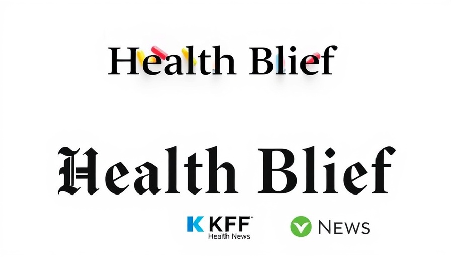 Health Brief logo with capsules for IV fluid shortage report.