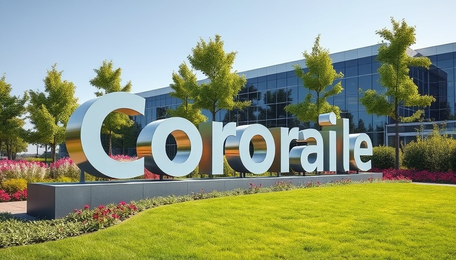 Medicare Reforms corporate building with sign and garden