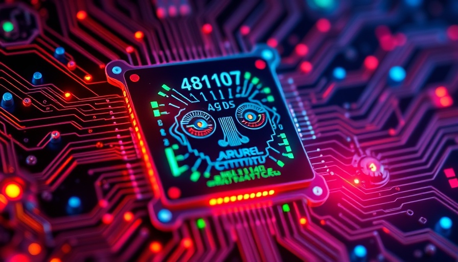 Futuristic AI concept with digital human face, data breach theme
