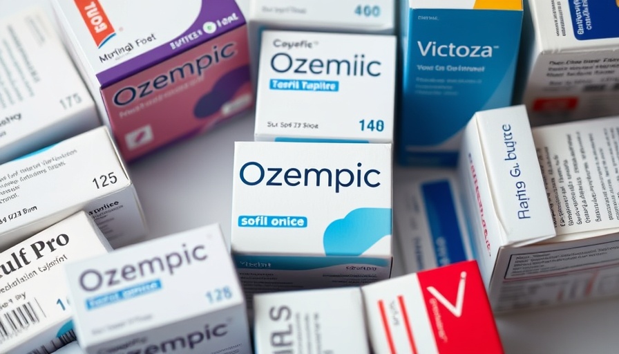 Obesity drug coverage: Ozempic and Victoza boxes in clinical setting.